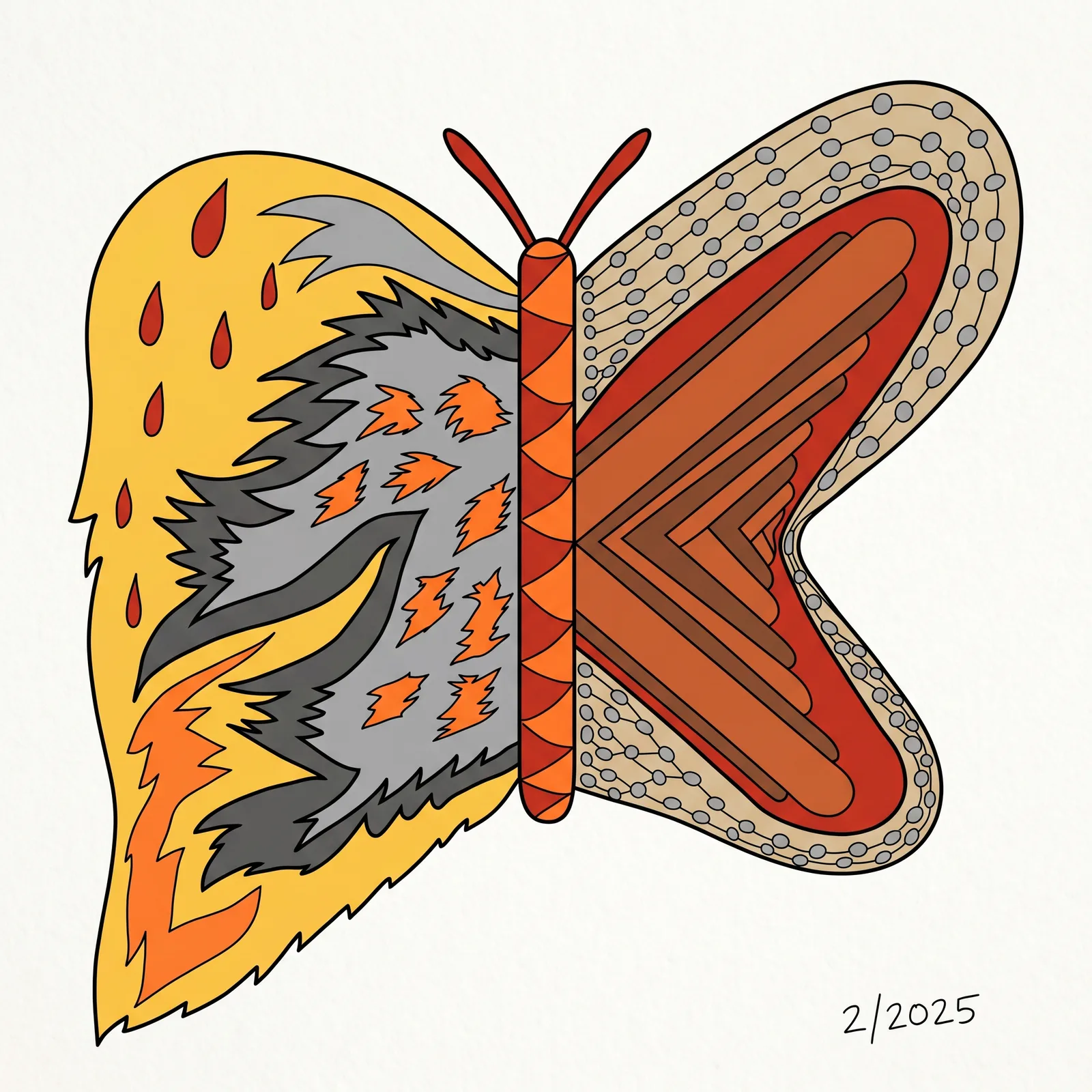 Patterned Butterfly