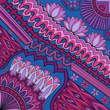Pink Abstract Garden